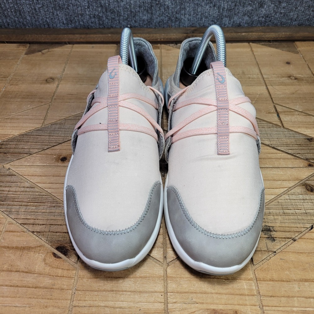 Olukai MikiLi Women's Slip On Sneakers, Size 9 Pearl Blush/Pale Grey Shoes - Picture 3 of 13